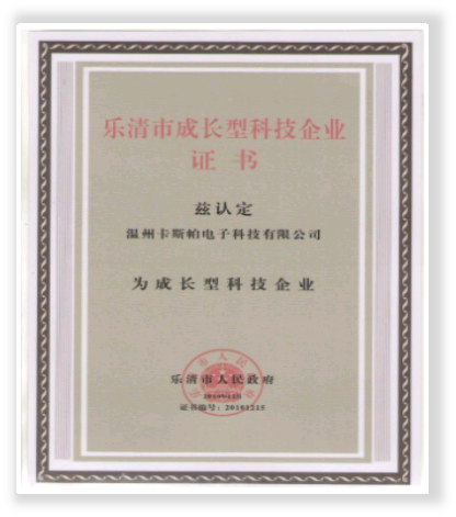 樂清市成長科技型企業(yè)